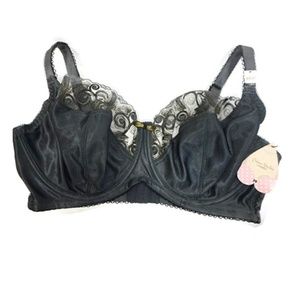 Creme Bralee Josie Satin Embroidery Bra